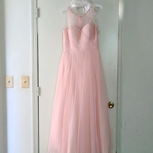 Blush bridesmaid dress